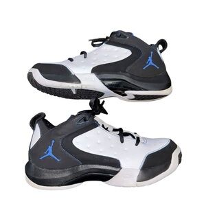 Nike Air Jordan Flight AF1 Black Blue and White Shoes Size 6Y